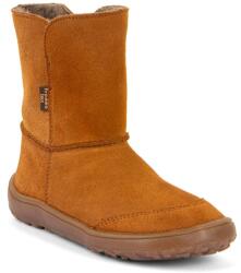 Froddo cizme barefoot de iarnă pentru copii TEX SUEDE Cognac G3160250-2 | încălțăminte înaltă cu fermoar | cizme impermeabile cu membrană și talpă flexibilă - 25
