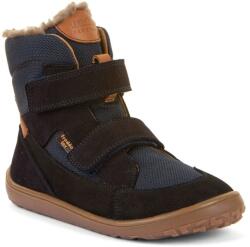 Froddo ghete de iarnă barefoot pentru băieți UP TEX WINTER Dark Blue G3160252 | ghete până la gleznă cu închidere Velcro | impermeabile cu membrană și talpă flexibilă - 25