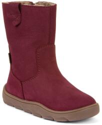Froddo cizme barefoot de iarnă pentru fete ZERU TEX BOOT Bordeaux G3160257-6 | încălțăminte înaltă cu fermoar | impermeabile cu membrană și talpă flexibilă - 33
