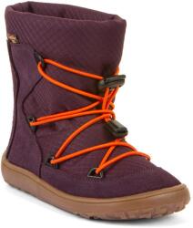 Froddo ghete barefoot de iarnă pentru fete TEX TRACK WOOL Purple G3160251-4 | încălțăminte înaltă ușor de încălțat | cizme impermeabile cu membrană și talpă flexibilă - 38