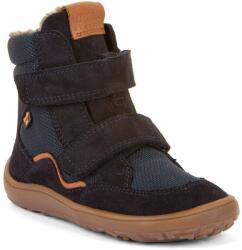 Froddo cizme barefoot de iarnă pentru băieți TEX WINTER Dark Blue G3160247 | încălțăminte pentru copii cu închidere cu velcro | încălțăminte din piele cu membrană și talpă flexibilă - 25