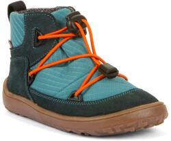 Froddo pantofi barefoot pentru copii, pentru tot anul, TEX TRACK Petroleum G3110267-3 | pantofi de gleznă pentru copii cu închidere velcro | încălțăminte din piele cu membrană și talpă flexibilă - 29