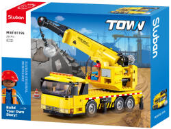 Sluban Town - Sárga darus kocsi építőjáték készlet (M38-B1195)