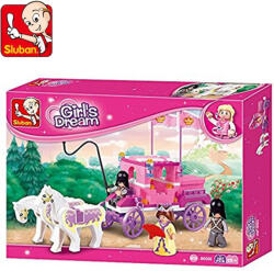 Sluban Girl’s Dream - Hintó hercegnővel és lovagokkal építőjáték készlet (M38-B0250)