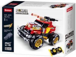 Sluban Power Bricks - Távirányítós piros terepjáró építőjáték készlet (M38-B0991)