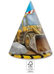  Építkezés Grabber parti kalap, csákó 6 db-os FSC (PNN95472)