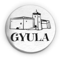 Ajándékgyár Gravírozott fém mini hűtőmágnes Gyula (VLGRAVM)