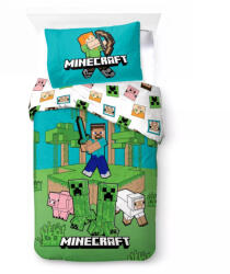 Minecraft Jungle Explore ágyneműhuzat 140×200cm, 70×90 cm (BRM021044) - oliviashop