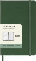 Moleskine Határidőnapló 2026 12 Hónap Heti Kemény Mirtusz Zöld "P (7540155006)