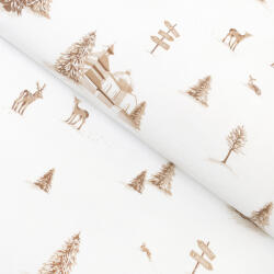 Goldea flanel szövet - hegyvidéki táj 240 cm