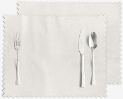 Goldea ünnepi teflonos reggeliző alátét - tej színű nagy ornamentekkel ékesített - 2db 30 x 40 cm