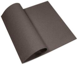 Pack Service Textilhatású egyszínű szalvéta 40x40 cm 50 lap/csomag - barna