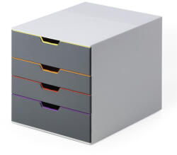 DURABLE Fiókos irattároló, 4 fiókkal, Durable Varicolor® 4 (760427) - iroszer24