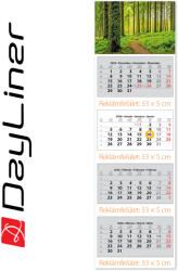 Dayliner SP4, 4 tömbös 4 hónapos speditőr naptár - Erdő fejrésszel