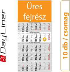 Dayliner SP15, 12 lapos 5 hónapos speditőr naptár - Üres, nyomtatható fejrésszel, 10db/csomag