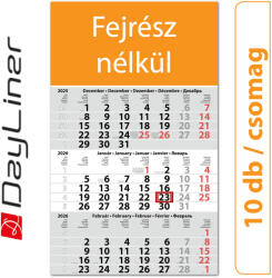 Dayliner Primus Classic, 12 lapos speditőr naptár - Fejrész nélkül, 10db/csomag