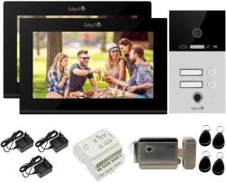 Mentor Kit VideoInterfon WiFi 2 familii Mentor SYKT088B 7 inch AHD 2MP 24V 2 fire 5in1 Negru (MMDSYKT088B)