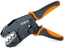 PCWork Cleste pentru sertizat cu clichet, 0.5-6 mm2 / 22-10 AWG, PCWork PCW04B (PCW04B) Cleste