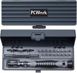 PCWork Set surubelnita de precizie, 25 de piese, PCWork PCW08H (PCW08H) Surubelnita
