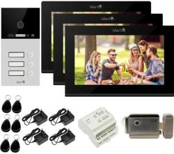 Mentor Kit VideoInterfon WiFi 3 familii Mentor SYKT085B 10.1 inch AHD 2MP 24V 2 fire Negru (MMDSYKT085B)