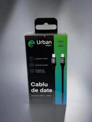 Urban Gadgets Cablu date Urban Gadgets USB C- USB C 100W 1m Negru
