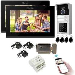 Mentor Kit VideoInterfon WiFi 2 familii Mentor SYKT074B 10.1 inch FHD 2MP IP65 2 fire Negru (MMDSYKT074B)