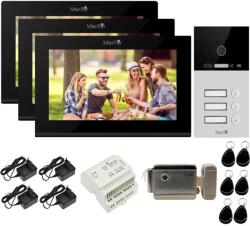 Mentor Kit VideoInterfon WiFi 3 familii Mentor SYKT081B 7 inch AHD 2MP 24V 2 fire Negru (MMDSYKT081B)