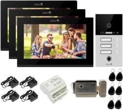 Mentor Kit VideoInterfon WiFi 3 familii Mentor SYKT089B 7 inch AHD 2MP 24V 2 fire 5in1 Negru (MMDSYKT089B)
