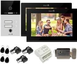 Mentor Kit VideoInterfon WiFi 2 familii Mentor SYKT091B 10.1 inch AHD 2MP 24V 2 fire 5in1 Negru (MMDSYKT091B)