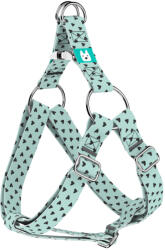 april & june Szivecskés, kék - Belelépős Kutyahám - Black Hearts on Blue - april & june (anj-sih-125-XXS-15-S)