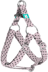 april & june Szivecskés, lila - Belelépős Kutyahám - Black Hearts on Purple - april & june (anj-sih-128-XXS-15-P)