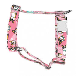 april & june Pembroke Welsh Corgi, tricolor, rózsaszín - Kutyahám és Macskahám - Pembroke Welsh Corgi, tricolor, pink - april & june (anj-h-163-XS-15-S)