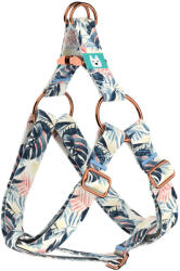 april & june Kék és rózsaszín trópusi levelek - Belelépős Kutyahám - Blue and Pink Tropical Leaves - april & june (anj-sih-221-XXS-15-R)