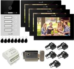 Mentor Kit VideoInterfon WiFi 4 familii Mentor SYKT086B 10.1 inch AHD 2MP 24V 2 fire Negru (MMDSYKT086B)