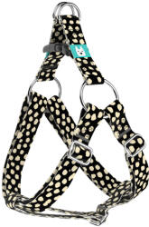 april & june Bézs foltok fekete alapon - Belelépős Kutyahám - april & june (anj-sih-269-XXS-15-P)