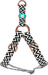 april & june Fekete-fehér cikcakk - Belelépős Kutyahám - Black and White ZigZag - april & june (anj-sih-124-XXS-15-R)