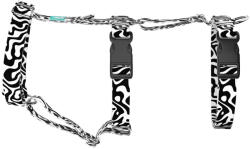 april & june Fekete-fehér kavalkád - Biztonsági Kutyahám és Macskahám - Black and white swirl - april & june (anj-sh-250-XS-15-P)