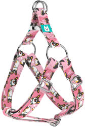 april & june Pembroke Welsh Corgi, tricolor, rózsaszín - Belelépős Kutyahám - Pembroke Welsh Corgi, tricolor, pink - april & june (anj-sih-163-XXS-15-S)