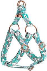 april & june Westi, kék - Belelépős Kutyahám - West highland white terrier, blue - april & june (anj-sih-195-XXS-15-R)