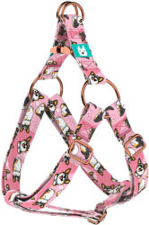 april & june Pembroke Welsh Corgi, tricolor, rózsaszín - Belelépős Kutyahám - Pembroke Welsh Corgi, tricolor, pink - april & june (anj-sih-163-XXS-15-R)