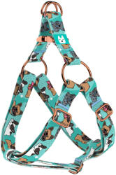 april & june Francia Bulldog, kék - Belelépős Kutyahám - French Bulldog, blue - april & june (anj-sih-167-XXS-15-R)