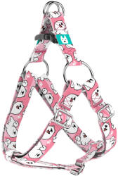 april & june Szamojéd, rózsaszín - Belelépős Kutyahám - Samoyed, pink - april & june (anj-sih-173-XXS-15-P)