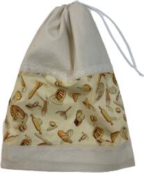 MK Bea Frissentartó kenyereszsák behúzós- barna pöttyös