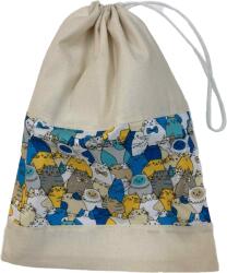 MK Bea Frissentartó kenyereszsák behúzós - cicás mintával