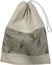 MK Bea Frissentartó behúzós kenyereszsák - levendulás minta