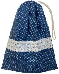 MK Bea Frissentartó behúzós kenyereszsák - pöttyös, csipkés