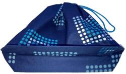 MK Bea Kis cipószsák - kék geometriai mintával