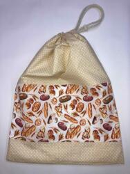 MK Bea Frissentartó kenyereszsák behúzós - bézs pöttyös