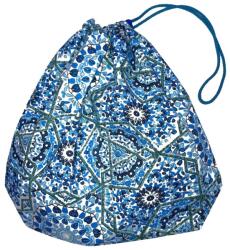 MK Bea Kis cipószsák - kék mozaikos mintával