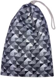 MK Bea Uzsonnás zsák - fekete-fehér geometriai mintás, PUL béléssel